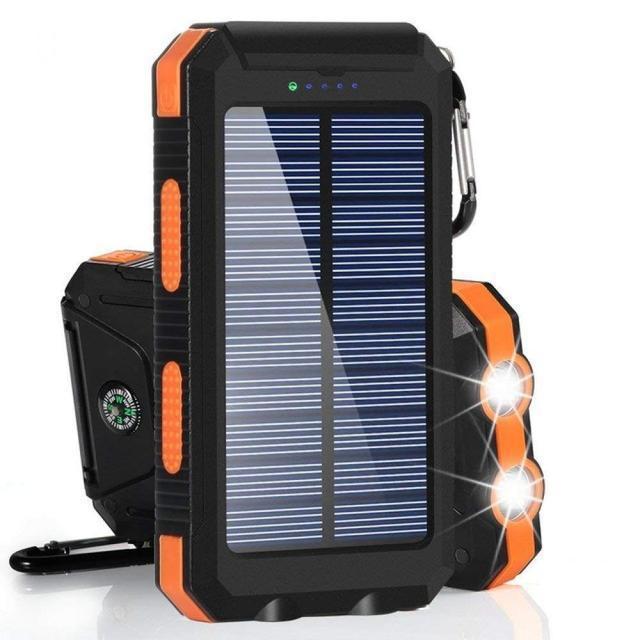Solar Charging Power Bank with Camping Light