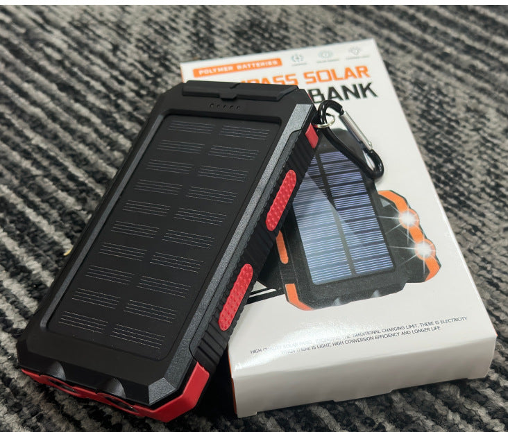 Solar Charging Power Bank with Camping Light